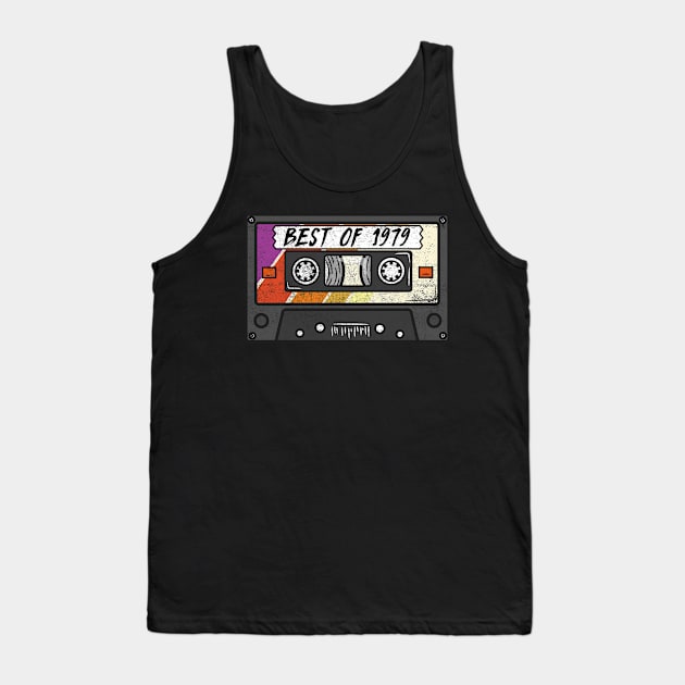 Best Of 1979 - Vintage Retro Cassette Birthday Gift Tank Top by biNutz